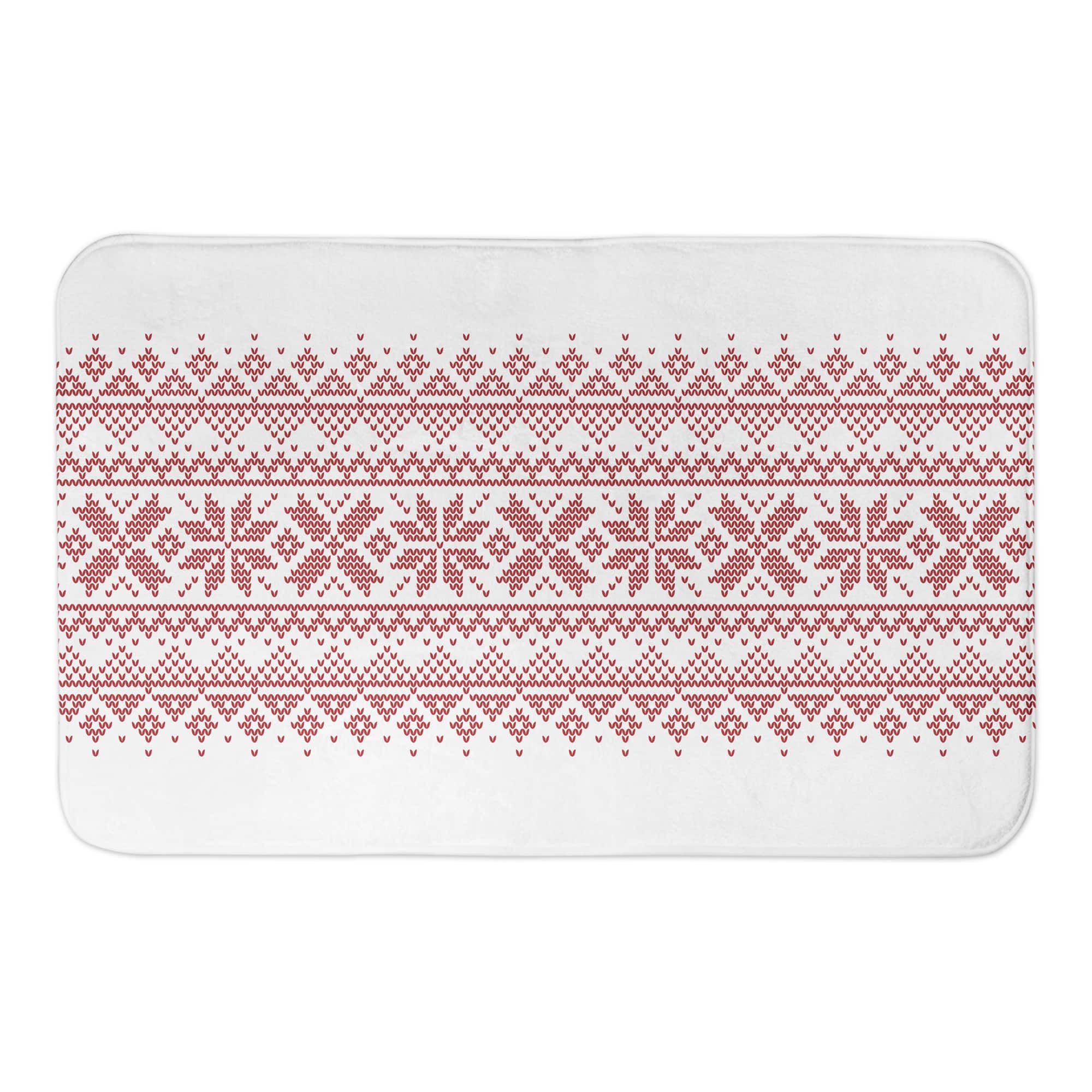 Designs Direct Knit Snowflakes Bath Mat, 34" x 21"